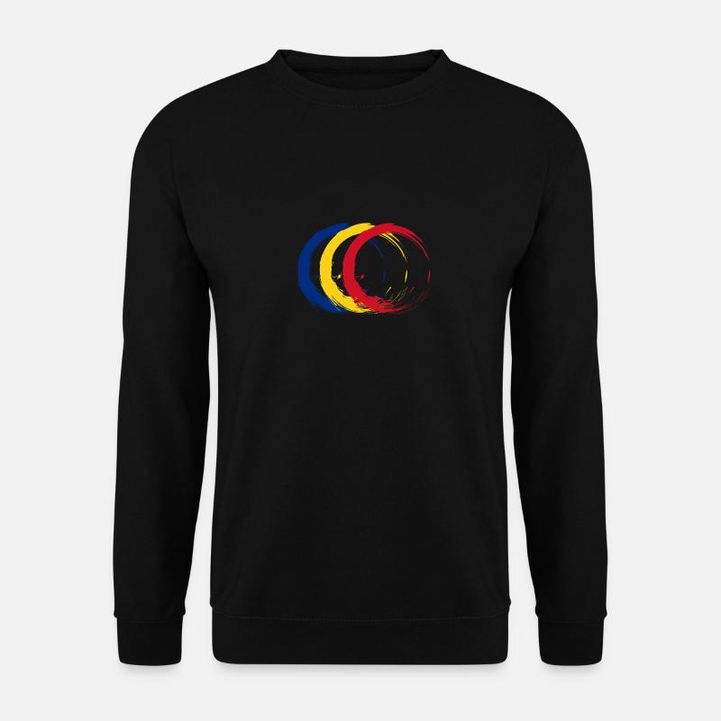 Flagge Rumäniens - Unisex Pullover - Schwarz