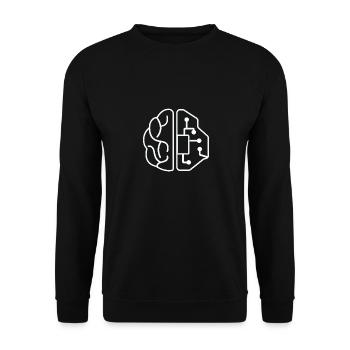 Artificial intelligence AI AI technology computer - Unisex Sweatshirt - black - Front - Alina (178cm) & Michal (187cm)