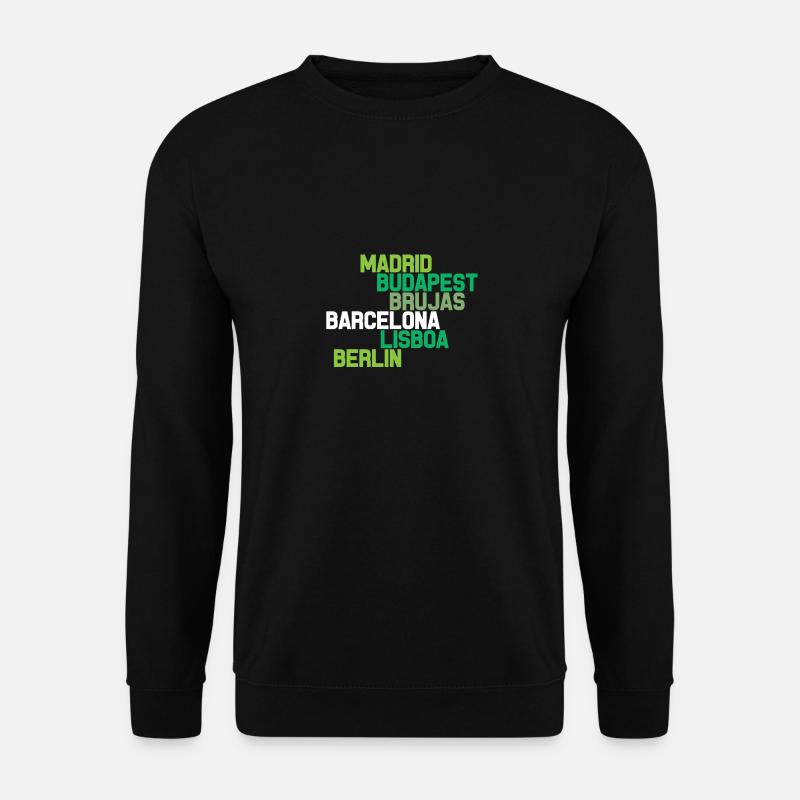 EUROPEAN CITIES - Unisex Sweatshirt - black