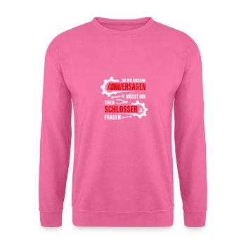 Schlosser Stahl Geschenkidee - Unisex Pullover - Pink - Vorne