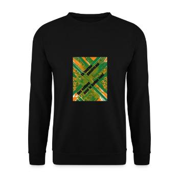 Pan-African Passion - Unisex Sweatshirt - black - Front - Alina (178cm) & Michal (187cm)
