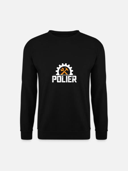 Polier Baustelle Geschenk - Unisex Pullover - Schwarz
