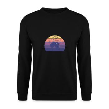 Soldier Soldier Soldier Marches Military - Unisex Sweatshirt - black - Front - Alina (178cm) & Michal (187cm)