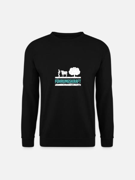 Führungskraft Kuh Bauer Landwirt Geschenk - Unisex Pullover - Schwarz