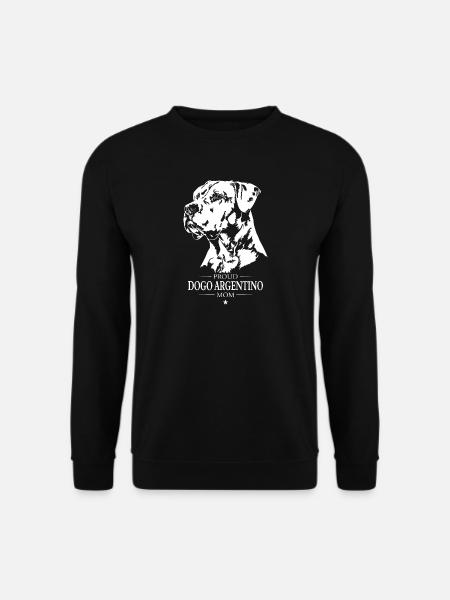 Dogo Argentino Mom Hunde Hund Wilsigns - Unisex Pullover - Schwarz