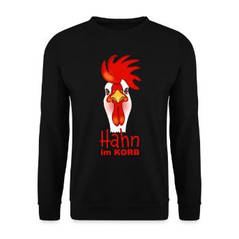 Coq dans le panier - Sweat-shirt Unisexe - noir - Devant - Alina (178cm) & Michal (187cm)