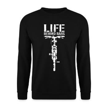 Mountain Bike Mtb Downhill Bike Cyclist Biker - Unisex Sweatshirt - black - Front - Alina (178cm) & Michal (187cm)