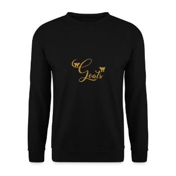 Petites chèvres sur des agneaux de chèvre lettre - Sweat-shirt Unisexe - noir - Devant - Alina (178cm) & Michal (187cm)
