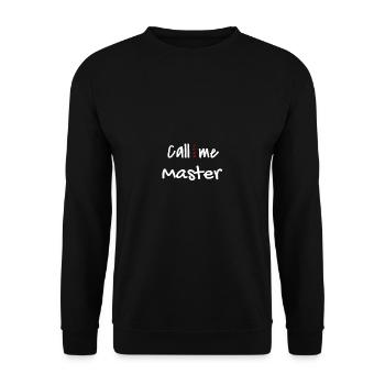 Master 2022 Abschluss Promotion Sponsion Uni - Unisex Pullover - Schwarz - Vorne - Alina (178cm) & Michal (187cm)