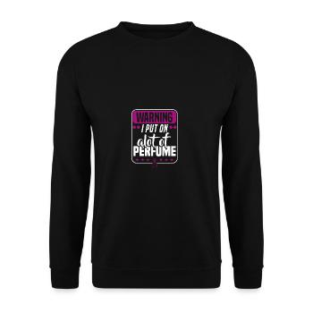 Parfüm Fragrance Perfüm Perfume Parfum Duft - Unisex Pullover - Schwarz - Vorne - Alina (178cm) & Michal (187cm)
