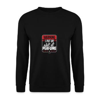 Parfüm Fragrance Perfüm Perfume Parfum Duft - Unisex Pullover - Schwarz - Vorne - Alina (178cm) & Michal (187cm)
