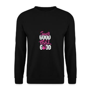 Les amateurs de parfums qui s’intéressent aux parfums ou aux fragrances - Sweat-shirt Unisexe - noir - Devant - Alina (178cm) & Michal (187cm)