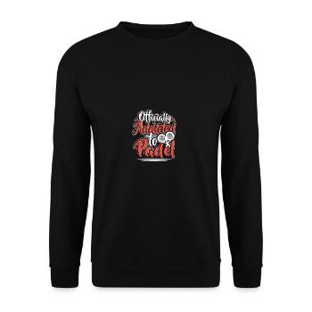 Paddle Tennis Paddle Paddle Tennis Padel Tennis - Unisex Sweatshirt - black - Front - Alina (178cm) & Michal (187cm)