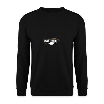 Master 2025 Masterabschluss Sponsion Graduation - Unisex Pullover - Schwarz - Vorne - Alina (178cm) & Michal (187cm)