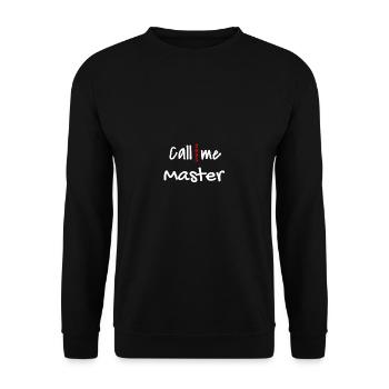 Master 2025 Masterabschluss Sponsion Graduation - Unisex Pullover - Schwarz - Vorne - Alina (178cm) & Michal (187cm)