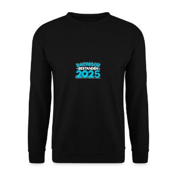 Bachelor 2025 Abschluss Promotion Sponsion - Unisex Pullover - Schwarz - Vorne - Alina (178cm) & Michal (187cm)