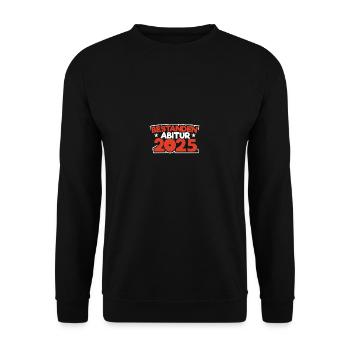 Abitur 2025 Abireise Abifeier Abifahrt Abiturient - Unisex Pullover - Schwarz - Vorne - Alina (178cm) & Michal (187cm)