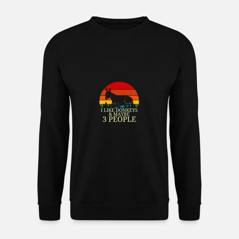 Esel - Unisex Pullover - Schwarz