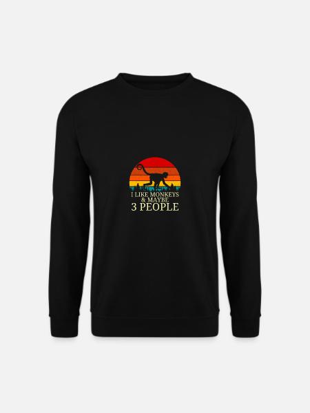 monkey - Unisex Sweatshirt - black