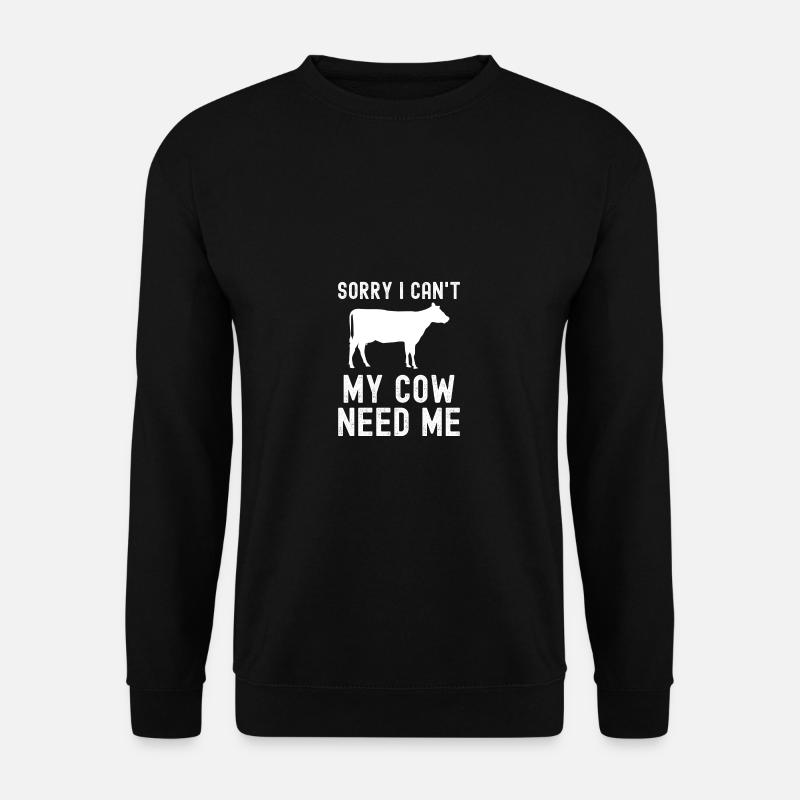 Vache - Sweat-shirt Unisexe - noir