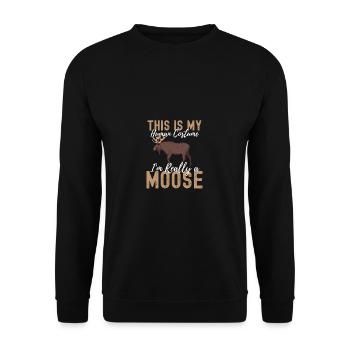 elk - Unisex Sweatshirt - black - Front - Alina (178cm) & Michal (187cm)