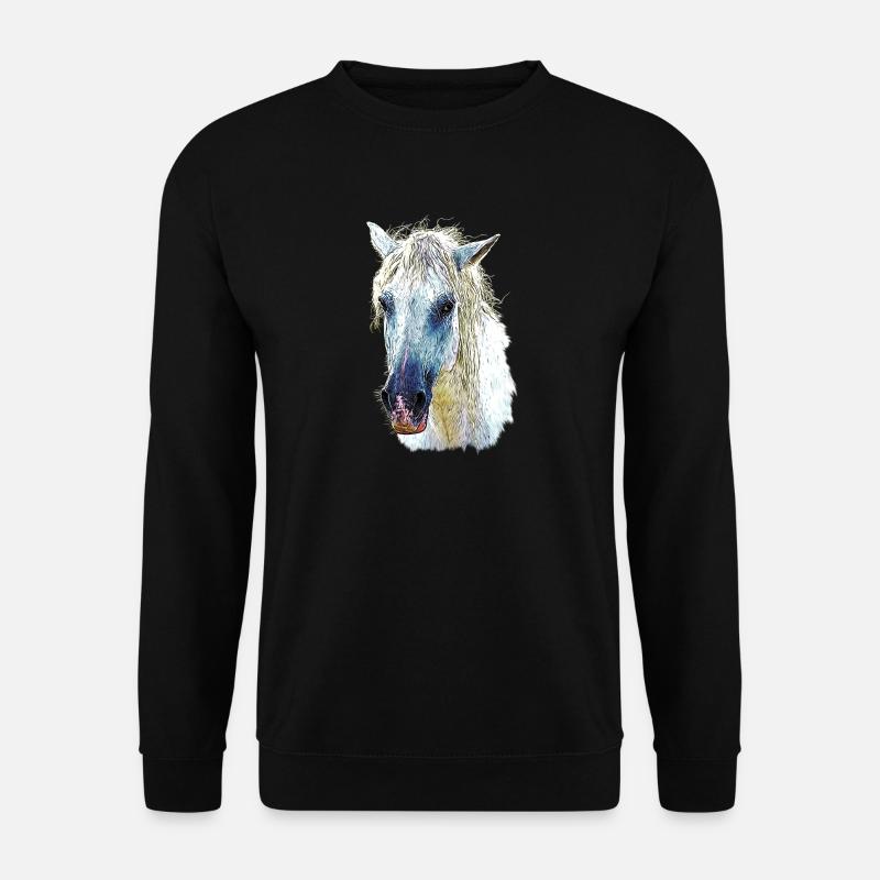 camarguepferd - Unisex Pullover - Schwarz
