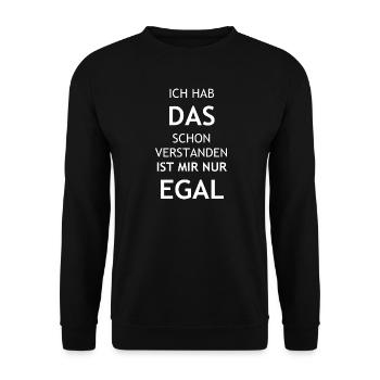 funny cool saying funny cool sayings humor - Unisex Sweatshirt - black - Front - Alina (178cm) & Michal (187cm)
