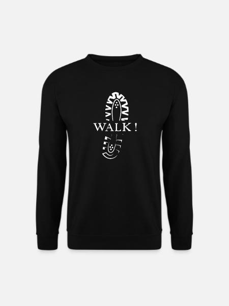 Laufen Schuh Symbol Schuhabdruck Natur Läufer icon - Unisex Pullover - Schwarz