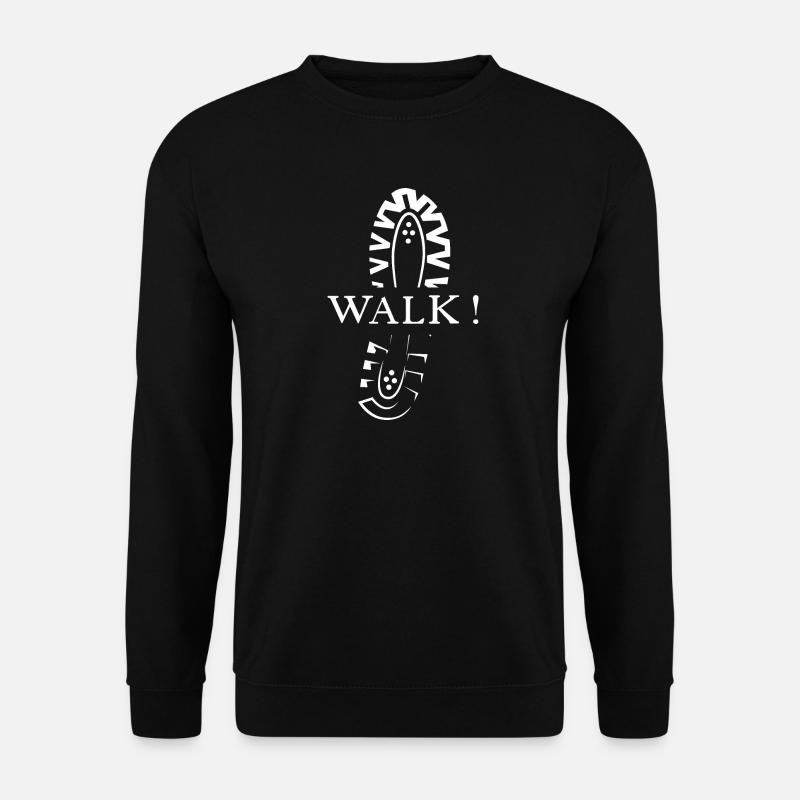 Laufen Schuh Symbol Schuhabdruck Natur Läufer icon - Unisex Pullover - Schwarz