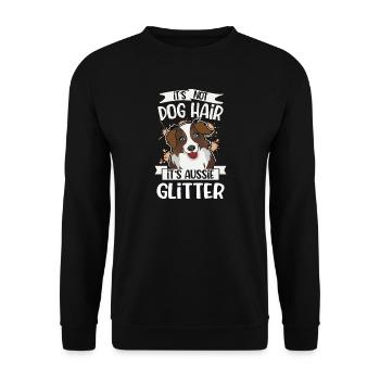 Australian Shepherd - Unisex Sweatshirt - black - Front - Alina (178cm) & Michal (187cm)
