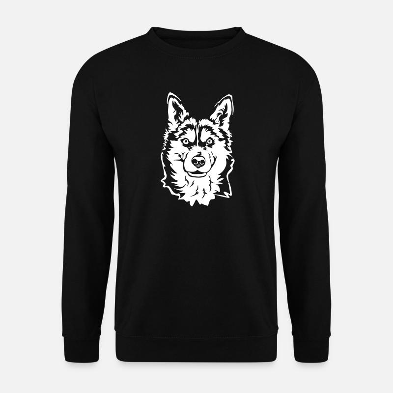 Husky Head "Black Edition" - Unisex Sweatshirt - black