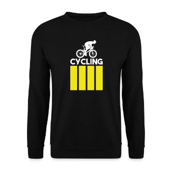 Cycling - Modern - Unisex Pullover - Schwarz - Vorne - Alina (178cm) & Michal (187cm)