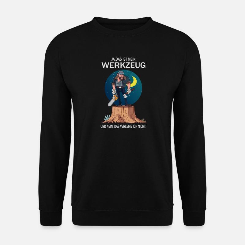 Lumberjack and his tools - Unisex Sweatshirt - black