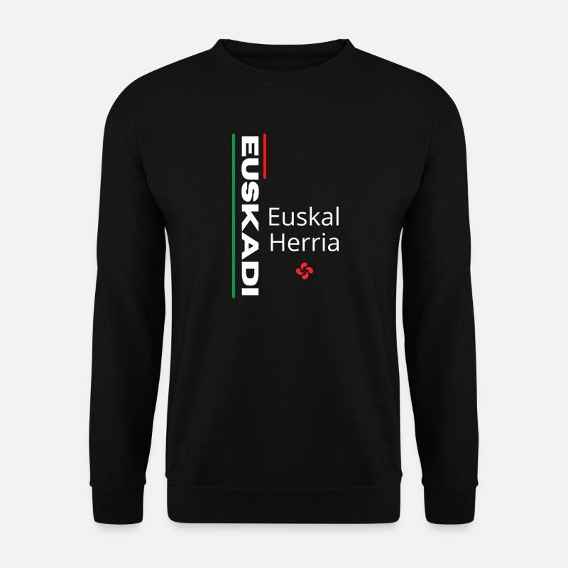 Lebendiges Euskal Herria-Muster - Unisex Pullover - Schwarz