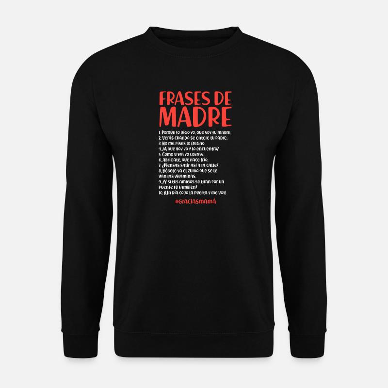 Citations de la mère (sombre) - Sweat-shirt Unisexe - noir