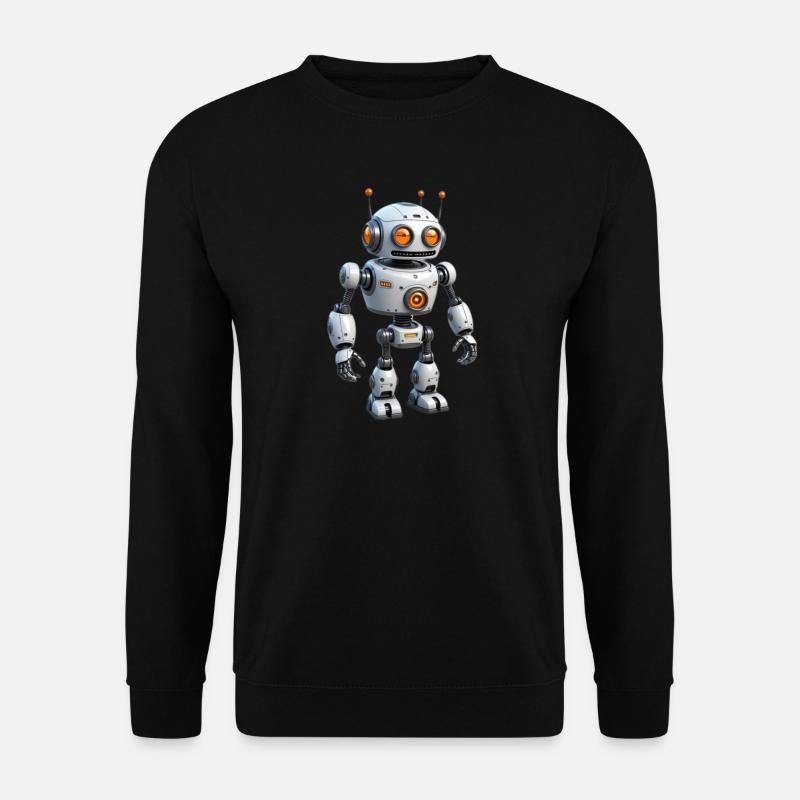 Robot de dessin animé - Sweat-shirt Unisexe - noir