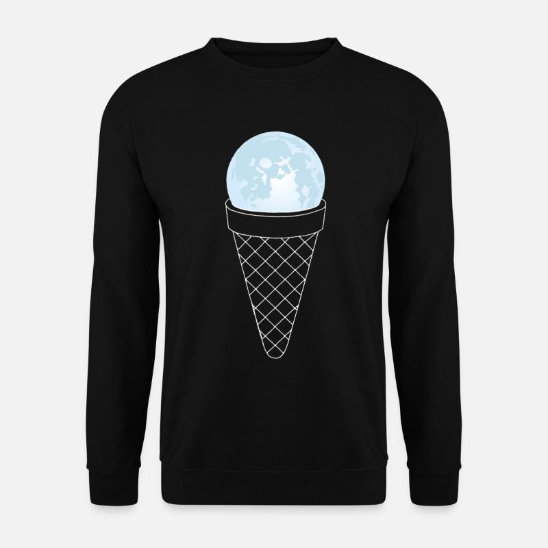 Crème glacée de la Lune - Sweat-shirt Unisexe - noir