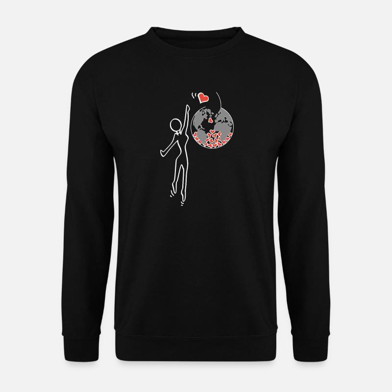 Gib Liebe - Unisex Pullover - Schwarz