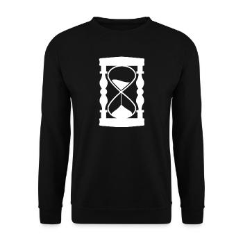 Sanduhr - Unisex Pullover - Schwarz - Vorne - Alina (178cm) & Michal (187cm)