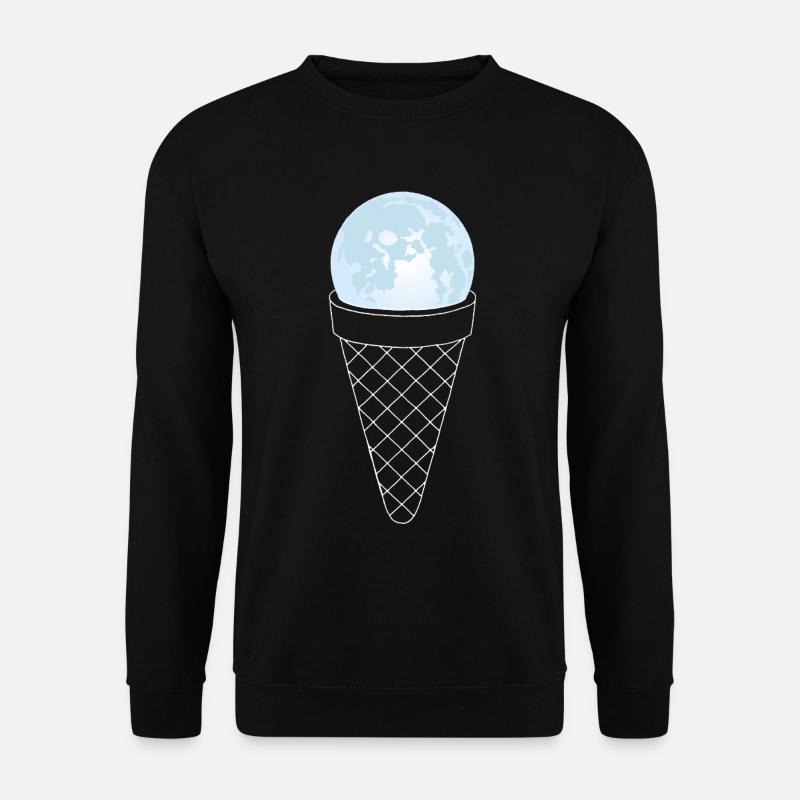 Lune et crème glacée - Unisex Sweatshirt - black