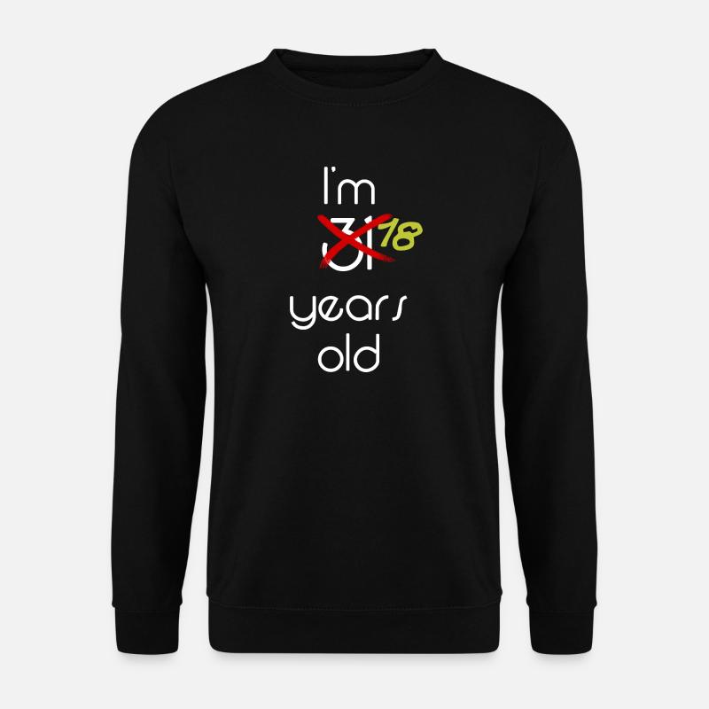 31 Jahre Feier Grafikstil - Unisex Pullover - Schwarz