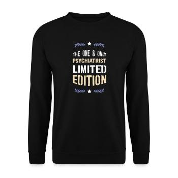 Der Eine und Einzige Psychiater – Limited Edition - Unisex Pullover - Schwarz - Vorne - Alina (178cm) & Michal (187cm)