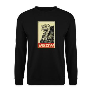 Je suis juste là pour la sauce drôle de Thanksgiving - Sweat-shirt Unisexe - noir - Devant - Alina (178cm) & Michal (187cm)