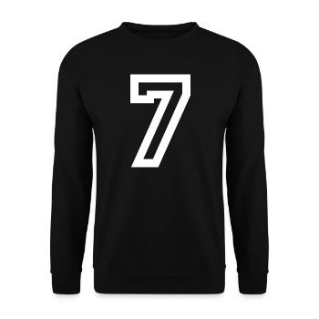 67 Minimalist Trend Design - Unisex Sweatshirt - black - Front - Alina (178cm) & Michal (187cm)