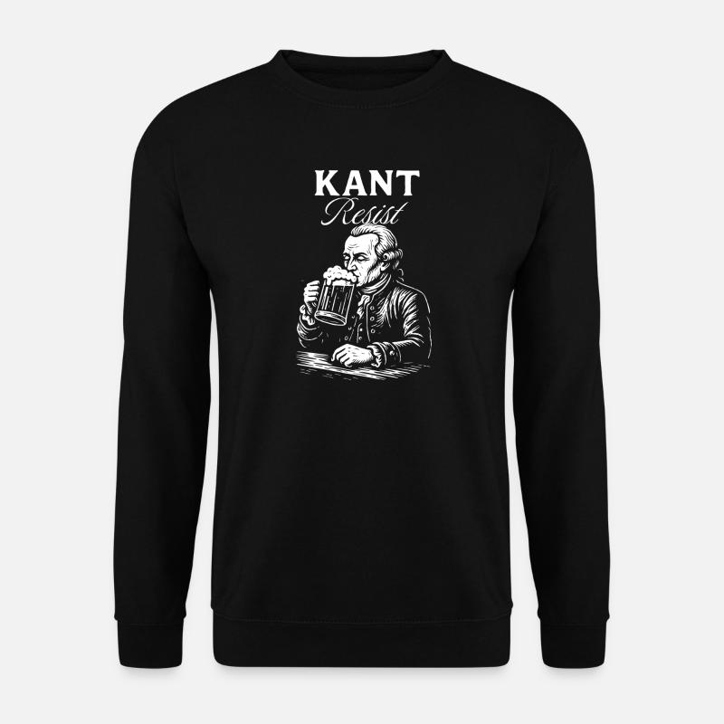 Kant Resist Beer Icon - Unisex Sweatshirt - black