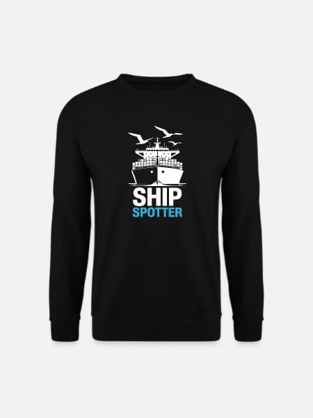 Ship Spotter Passion Maritime - Unisex Sweatshirt - black