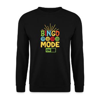 Mode de jeu de bingo sur Bingo - Sweat-shirt Unisexe - noir - Devant - Alina (178cm) & Michal (187cm)