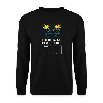 Fiji - Unisex Sweatshirt - black - Front - Alina (178cm) & Michal (187cm)