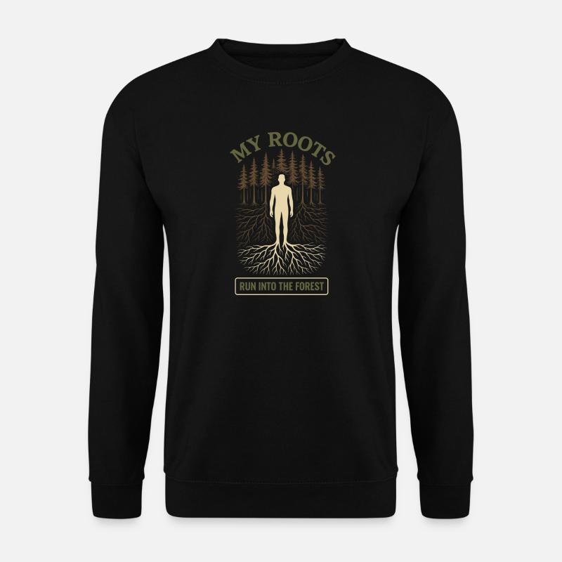 Forest Walk Overthinker Mental Reset - Unisex Sweatshirt - black