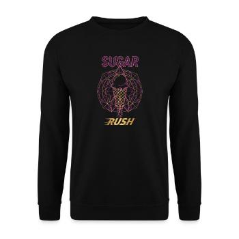 Sugar Rush Eis Rakete - Unisex Sweatshirt - black - Front - Alina (178cm) & Michal (187cm)